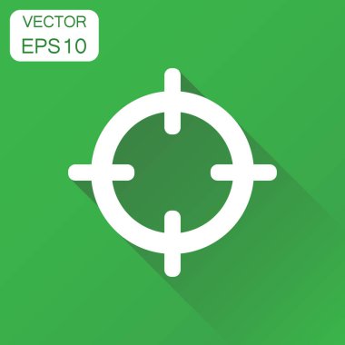 Hedef AIM simgesini. İş kavramı oyun sembol piktogram Dart. V