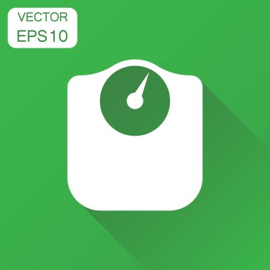 Banyo ölçekli Kantar simgesi. İş kavramı Kantar, denge s