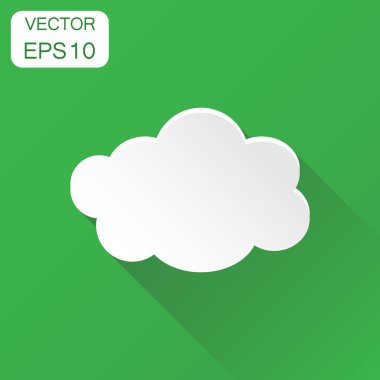 Bulut gökyüzü simgesi. İş kavramı bulutlar piktogram. Vektör illust