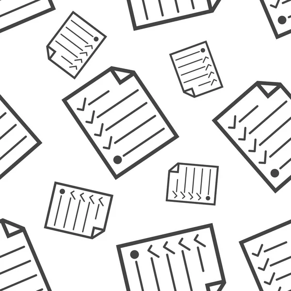 Denetim listesi seamless modeli. İş kavramı belge onay kutusu 