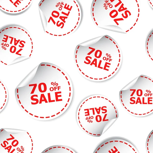 Verkauf 70% Rabatt auf Aufkleber nahtlose Muster Hintergrund-Symbol. b — Stockvektor