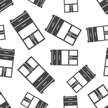 Dolap Dikişsiz desen arka plan. İş düz vektör illus