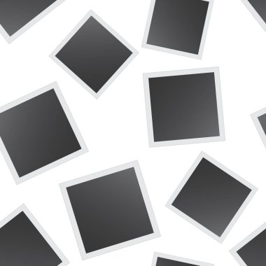 Fotoğraf çerçevesi Dikişsiz desen arka plan. İş düz vektör Il