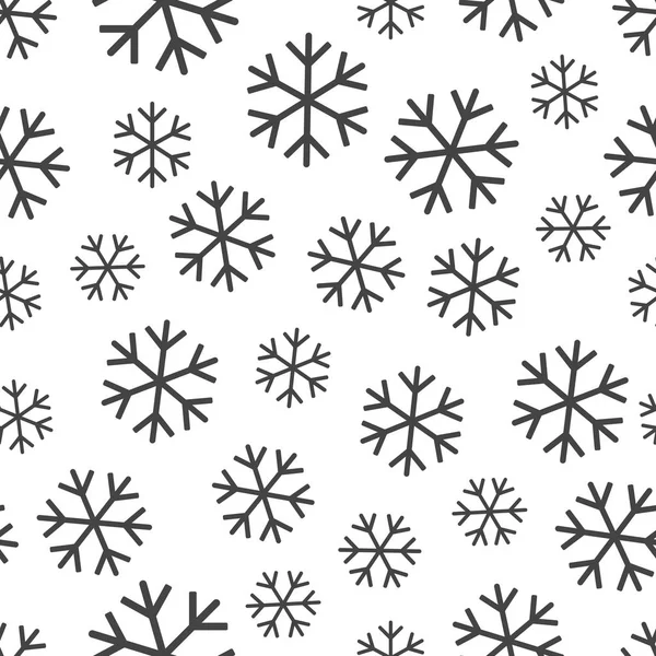 Copo de nieve sin costuras patrón de fondo. Negocios illu vector plano — Archivo Imágenes Vectoriales
