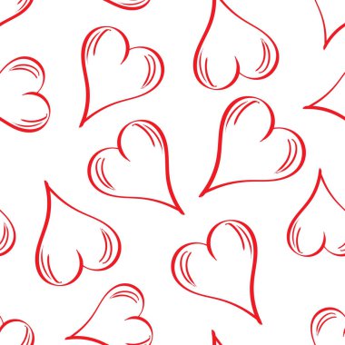 El kalp simgesi Dikişsiz desen arka plan çekilmiş. İş düz