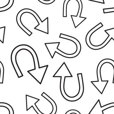 El ok simgesi Dikişsiz desen arka plan çekilmiş. İş düz