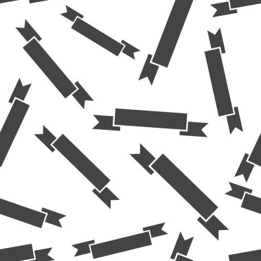 Rozet şerit Dikişsiz desen arka plan. İş düz ben vektör