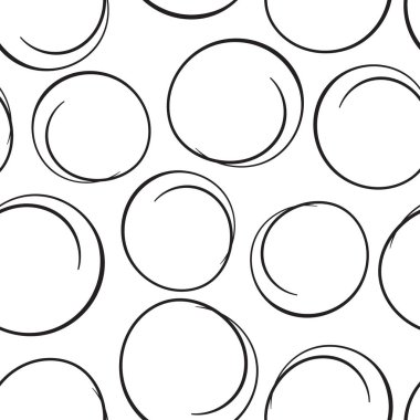 El karalama daireler Dikişsiz desen arka plan çekilmiş. İşletme