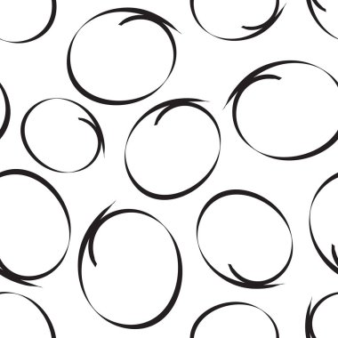 El karalama daireler Dikişsiz desen arka plan çekilmiş. İşletme