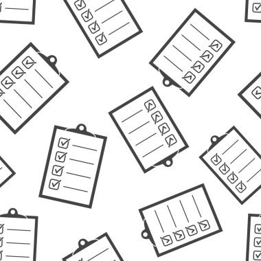 Dikişsiz desen arka plan listelemek için. İş düz vektör hastası