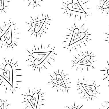 El kalpler Dikişsiz desen arka plan çekilmiş. İş düz vec