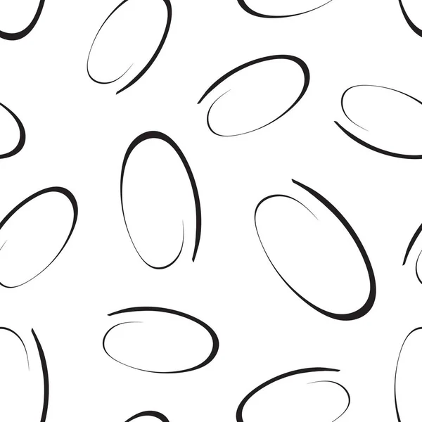 Handgezeichnete Kreise rahmen Box nahtlose Muster Hintergrund. Unternehmen — Stockvektor