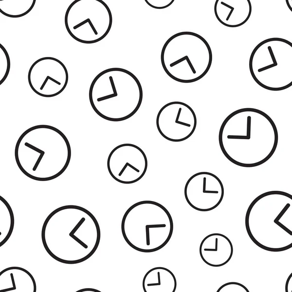 Orologio timer senza soluzione di continuità modello di sfondo. Business flat vector il — Vettoriale Stock