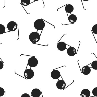 Sunglass Dikişsiz desen arka plan. İş düz vektör illus