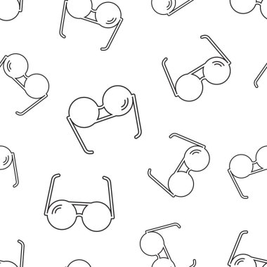Sunglass Dikişsiz desen arka plan. İş düz vektör illus