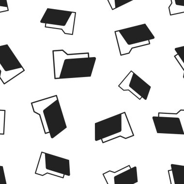 Klasör belge Dikişsiz desen arka plan. İş kavramı ve