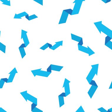 Grafik Dikişsiz desen arka planı büyüyen ok. İş concep