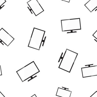 TV gerçekçi Dikişsiz desen arka plan. İş düz ben vektör