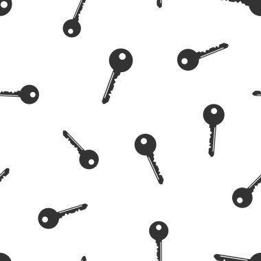 Anahtar simgesi Dikişsiz desen arka plan. İş düz vektör illus