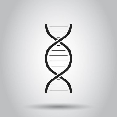DNA simgesi. Vektör illüstrasyon izole arka plan üzerinde. İş c