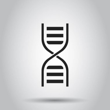 DNA simgesi. Vektör illüstrasyon izole arka plan üzerinde. İş c