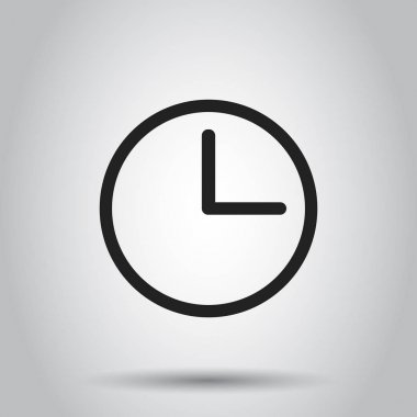 Saat Zamanlayıcı simgesi. Vektör illüstrasyon izole arka plan üzerinde. Bu