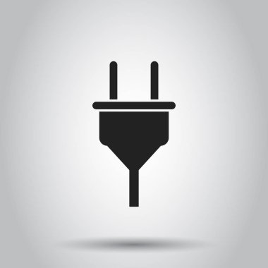 Tak soket simgesi. Vektör illüstrasyon izole arka plan üzerinde. Bu