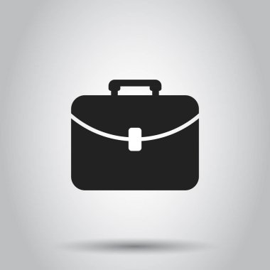 Bavul kutusu simgesi. Vektör illüstrasyon izole arka plan üzerinde. B