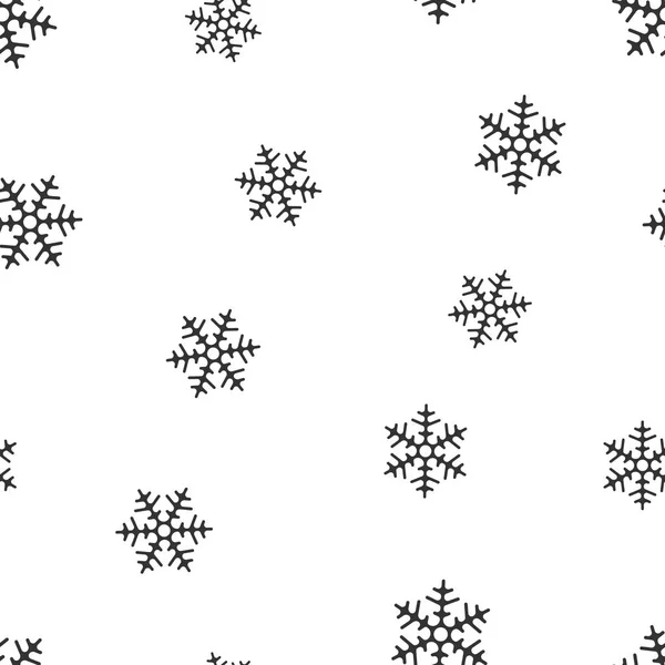 Νιφάδα χιονιού φόντο χωρίς ραφή πρότυπο. Επιχείρηση επίπεδη διάνυσμα illu — Διανυσματικό Αρχείο