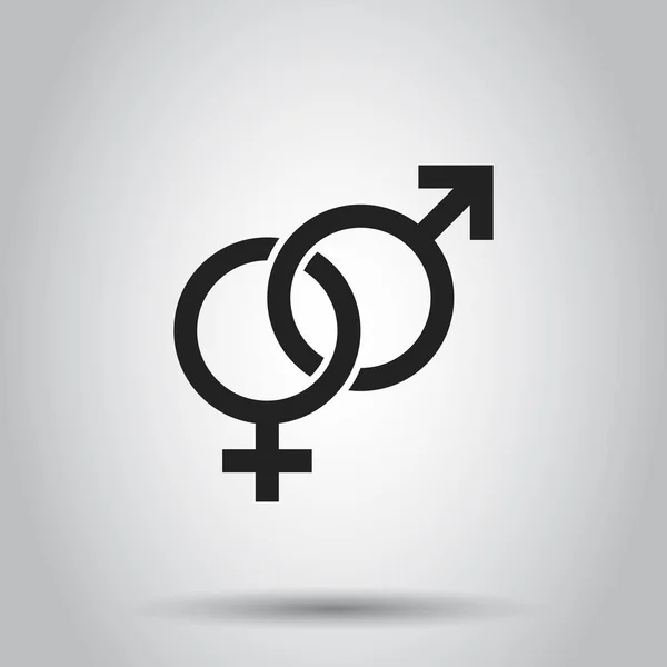 Знак гендерного знака. Векторная иллюстрация на изолированном фоне. Бу — стоковый вектор