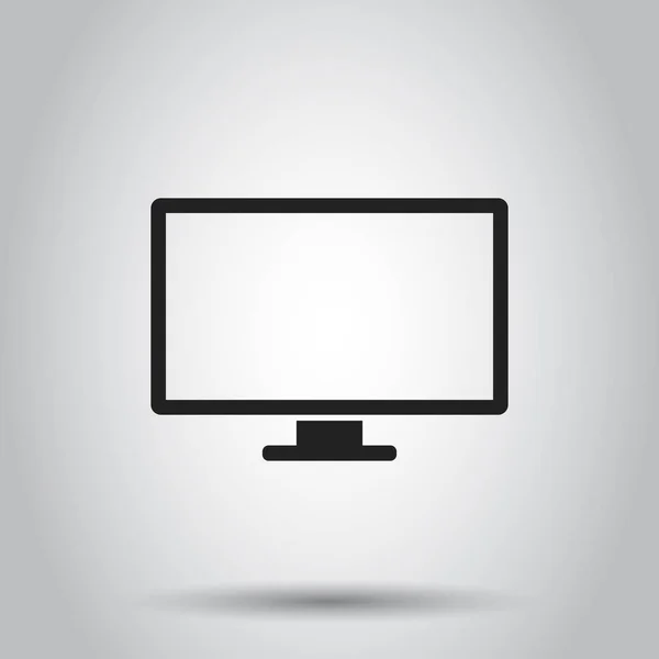 Computerbildschirm-Symbol. Vektor-Illustration auf isoliertem Hintergrund — Stockvektor