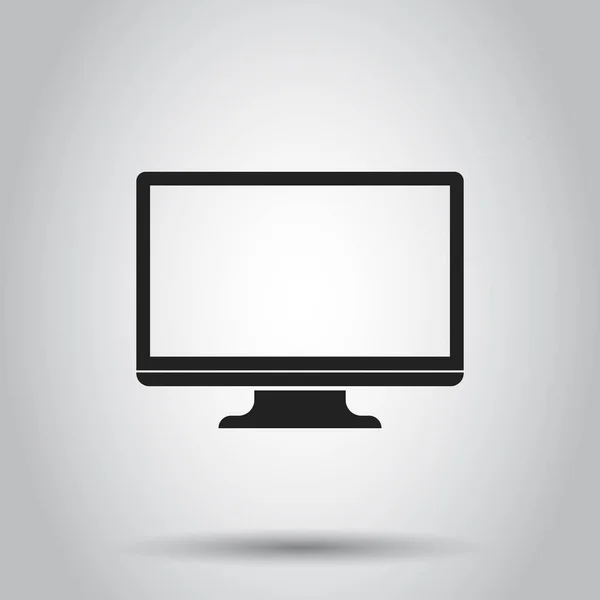 Computerbildschirm-Symbol. Vektor-Illustration auf isoliertem Hintergrund — Stockvektor