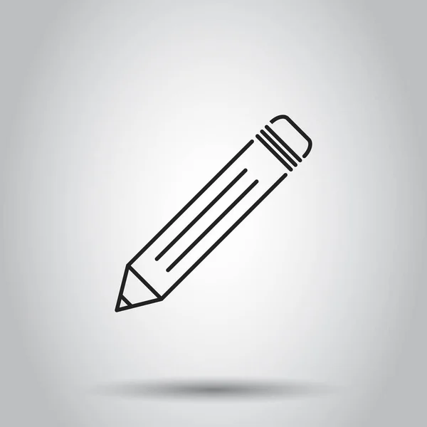 Bleistift-Symbol. Vektorillustration auf isoliertem Hintergrund. Unternehmen — Stockvektor