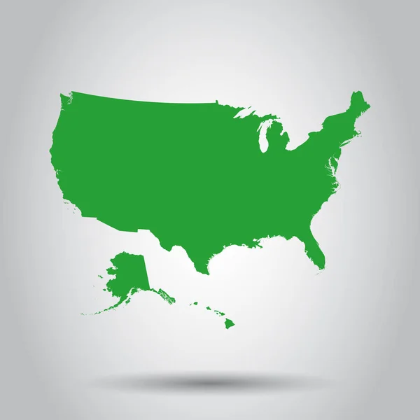 Mappa degli Stati Uniti. Concetto di cartografia aziendale Stati Uniti d'America — Vettoriale Stock