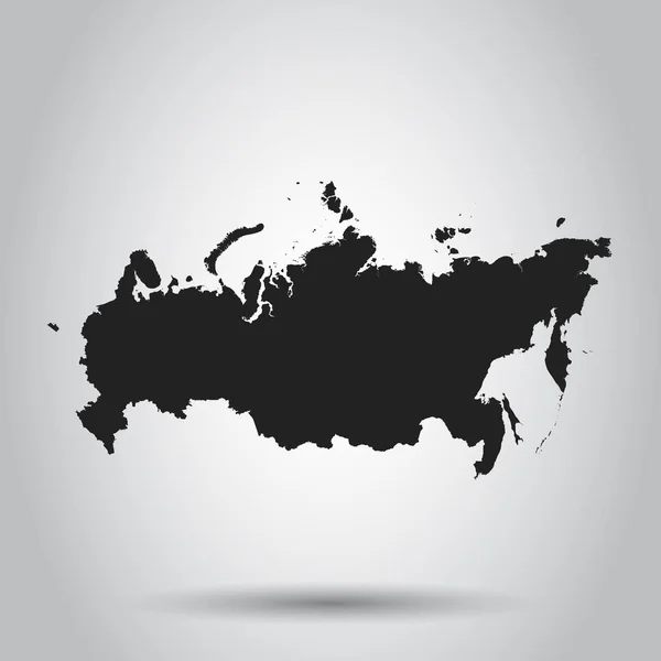 Ícone do mapa da Rússia. Ilustração vetorial plana. Símbolo Rússia wi —  Vetores de Stock