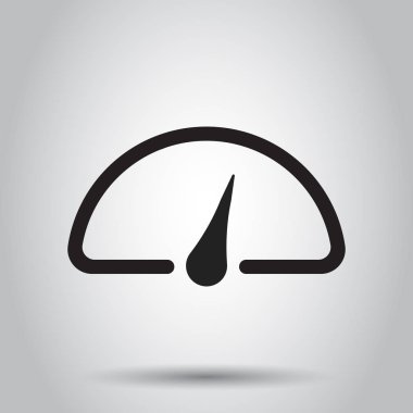 Pano vektör simgesi. Düzey ölçer hız vektör çizim.