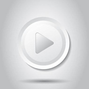 Simge vektör oynamak. Video illüstrasyon düz tarzında oynamak. Basit 