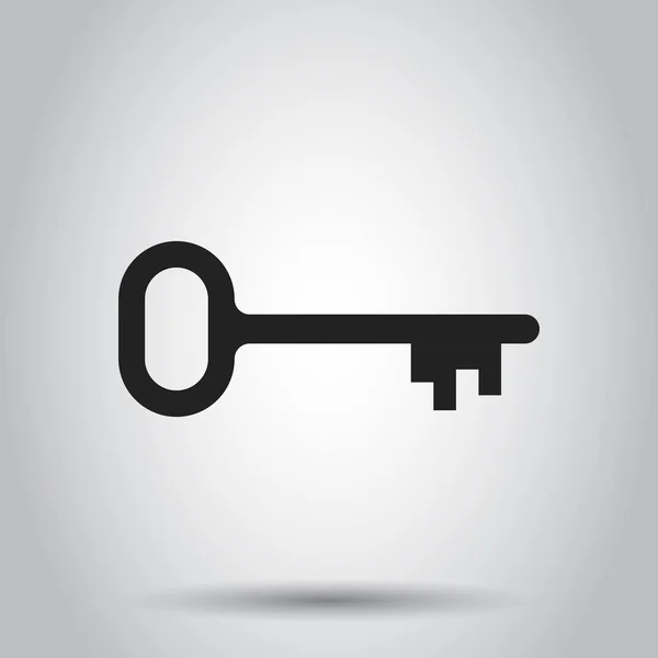 Key vector icon. Key flat illustration. — Stock Vector