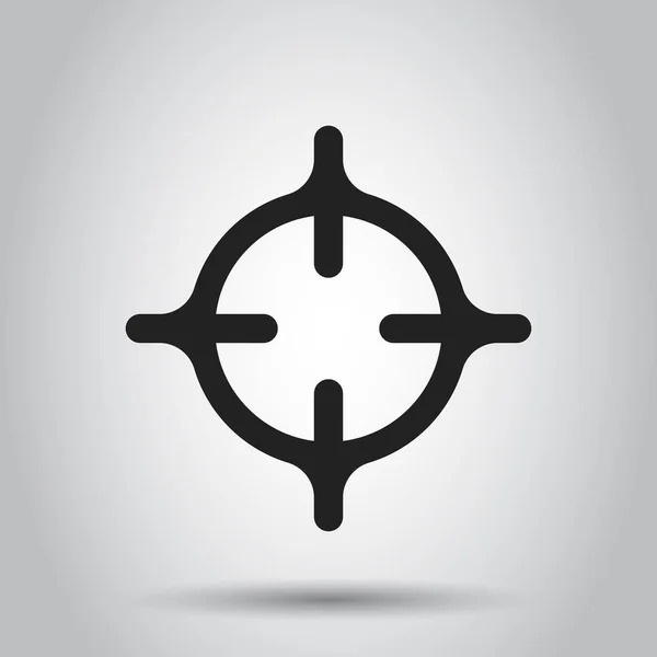 Objetivo objetivo icono de vector plano. Dardos juego símbolo logotipo ilustración — Vector de stock