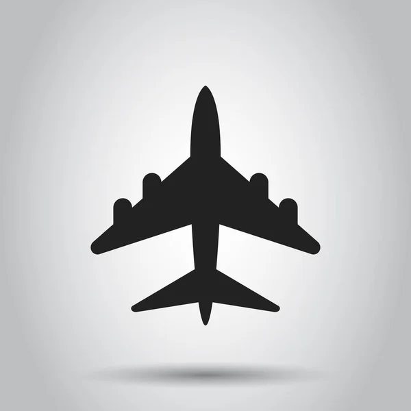 Signo de avión icono de vector. Ilustración de avión aeropuerto. Negocio — Vector de stock