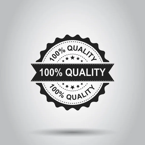100% kwaliteit grunge Rubberstempel. Vectorillustratie op witte b — Stockvector