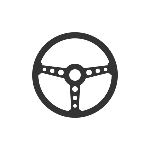 Lenkrad-Symbol. Vektorillustration. Geschäftskonzept Auto w — Stockvektor