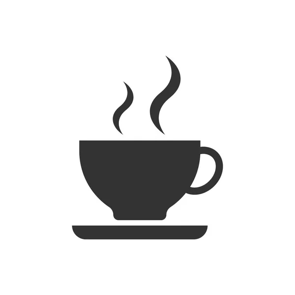 Kaffekopp-ikonen. Vektorillustration. Affärs concept kaffe mu — Stock vektor