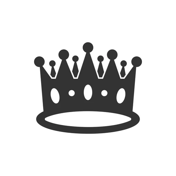 Kronendiademvektorsymbol im flachen Stil. Royalty Crown illustrati — Stockvektor