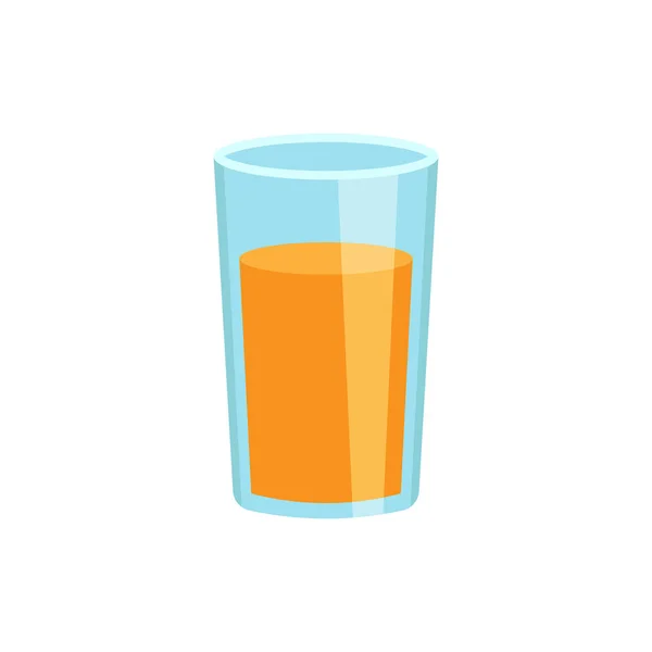 Orange fruit juice vector icon in flat style. Orange citrus cock — Stock Vector