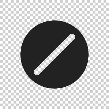 Düz stil hap vektör simgesi. Tablet illüstrasyon izole üzerinde 