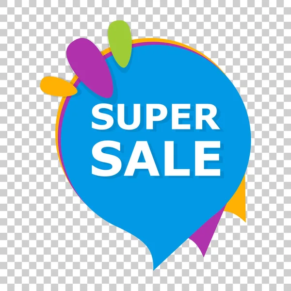 Super Koop banner kentekenpictogram. Vectorillustratie op geïsoleerde tr — Stockvector