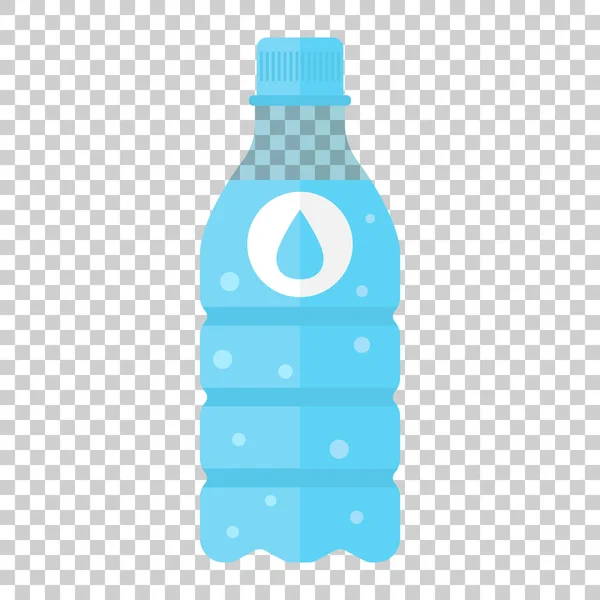 Water bottle icon in flat style. Bottle illustration on isolated — Stock Vector