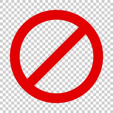 Dur işareti vektör simge düz tarzı. Tehlike sembolü şekil 