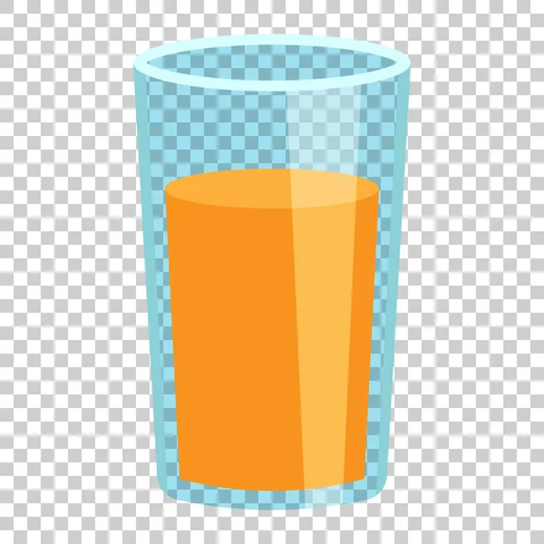 Orange fruit juice vector icon in flat style. Orange citrus cock — Stock Vector